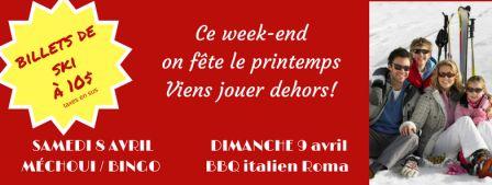 MONT AVALANCHE - GRANDE FÊTE DU PRINTEMPS - 9 AVRIL 2017 MONT AVALANCHE - GRANDE FÊTE DU PRINTEMPS - 9 AVRIL 2017