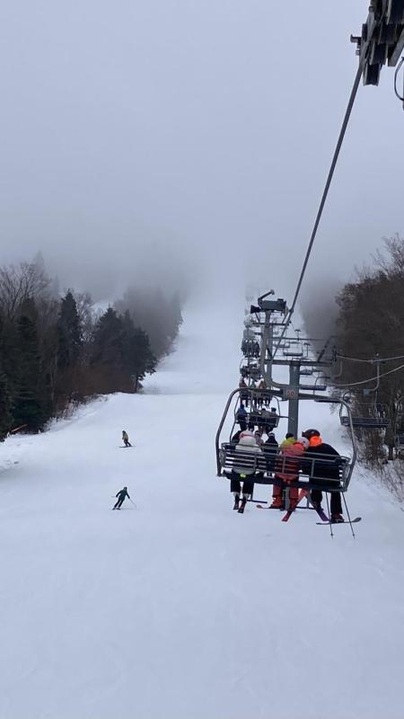 Mont Sainte Anne - La piste du jour est l'Expresse Mont Sainte Anne - La piste du jour est l'Expresse