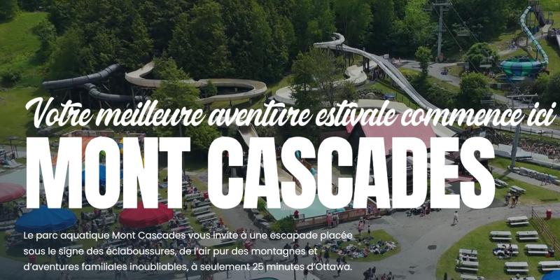 Mont Cascade -  On profite du parc aquatique à la montagne