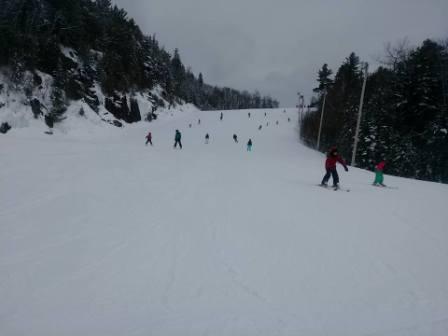 Station Val-Sainte-Côme - C'étais une journée parfaite sur toute la ligne.